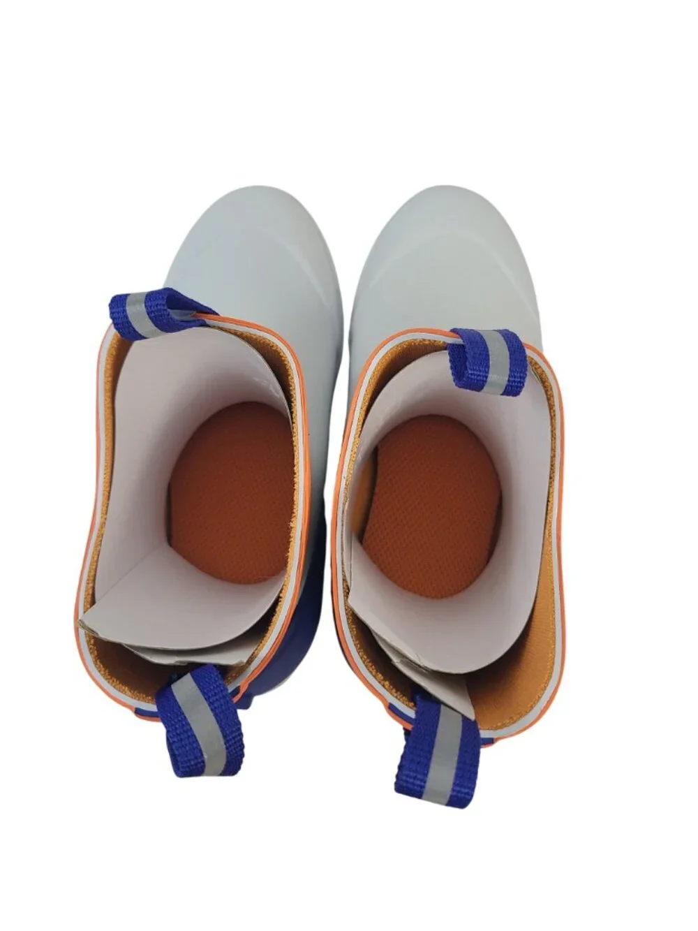 NEW Xtratuf Youth Ankle Deck Boots Sz US 2 White & Blue Waterproof